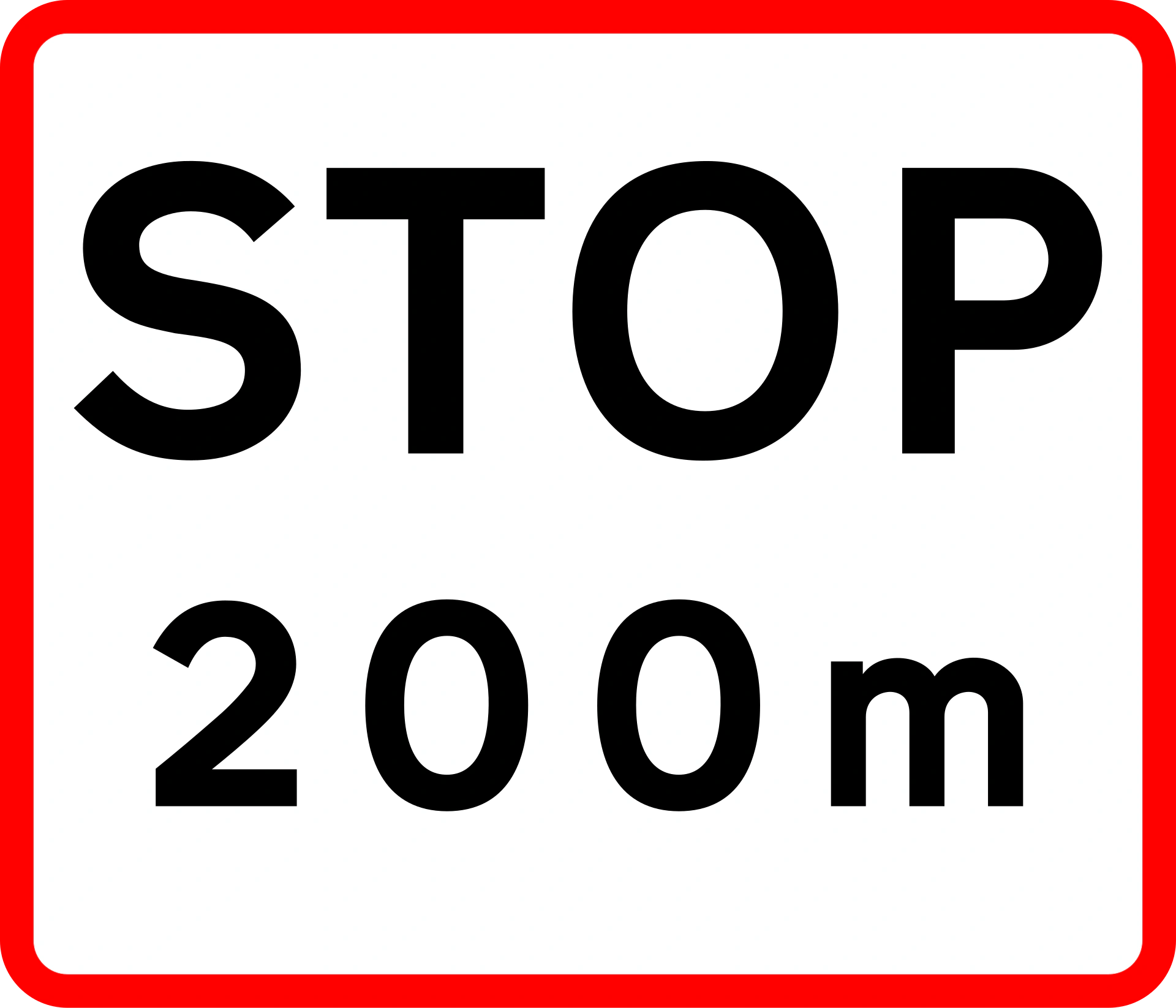 UB11.1 - Stoppschild voraus Verkehrsschild