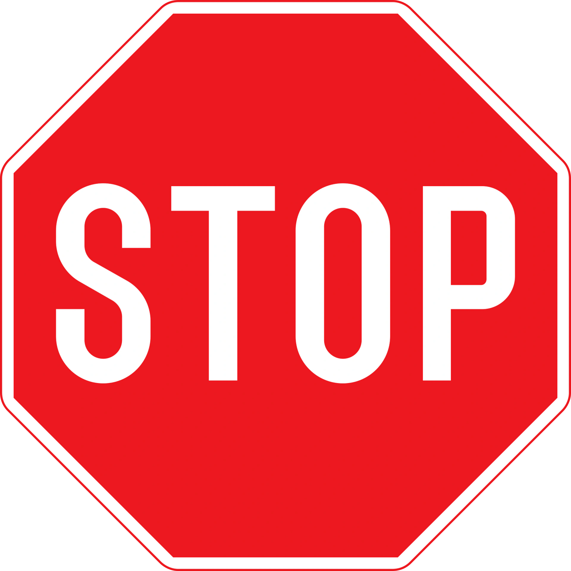 B13 - Stop Verkehrsschild