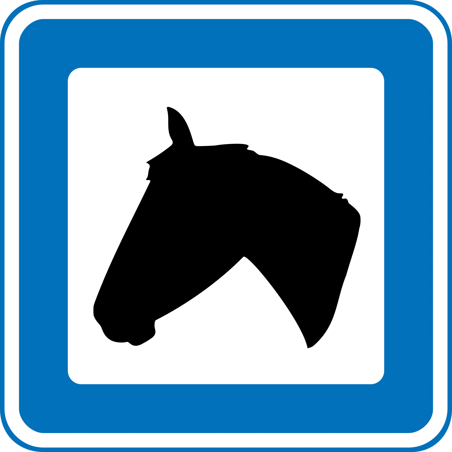 M143 - Gestüt Verkehrsschild