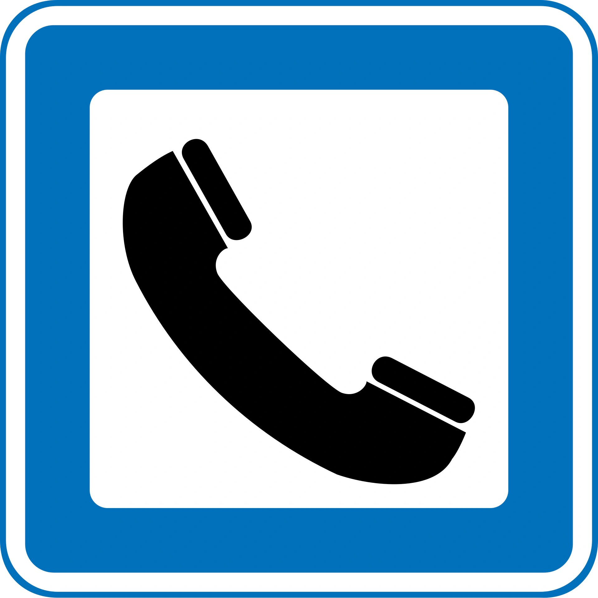 M22 - Telefon Verkehrsschild