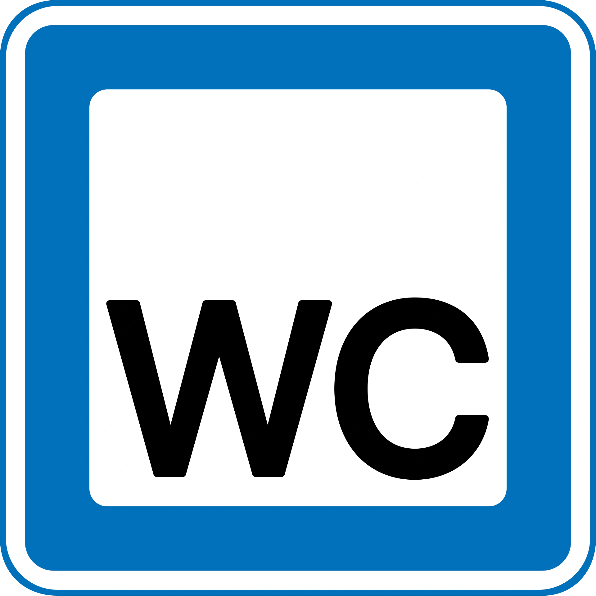 M46 - Toilette Verkehrsschild