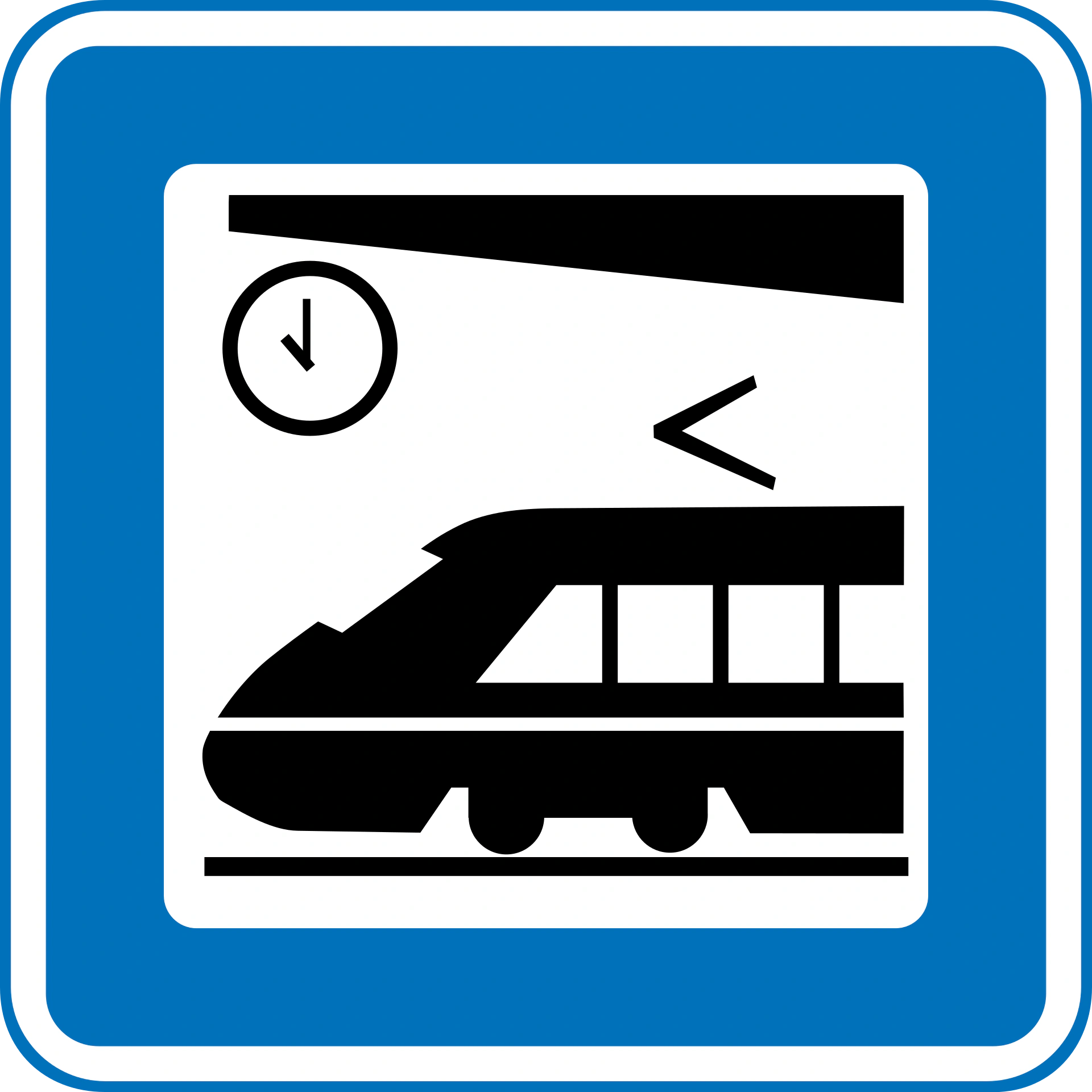 M13 - Bahnhof Verkehrsschild