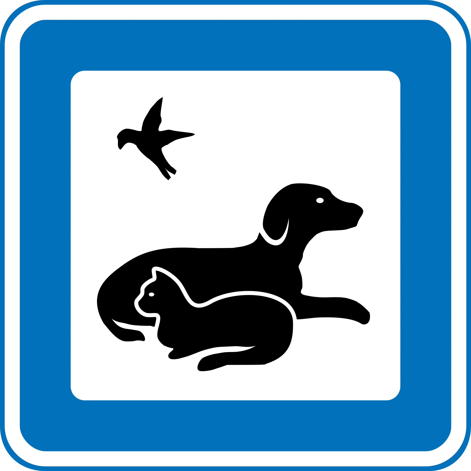 M124 - Tierklinik oder Krankenhaus Verkehrsschild