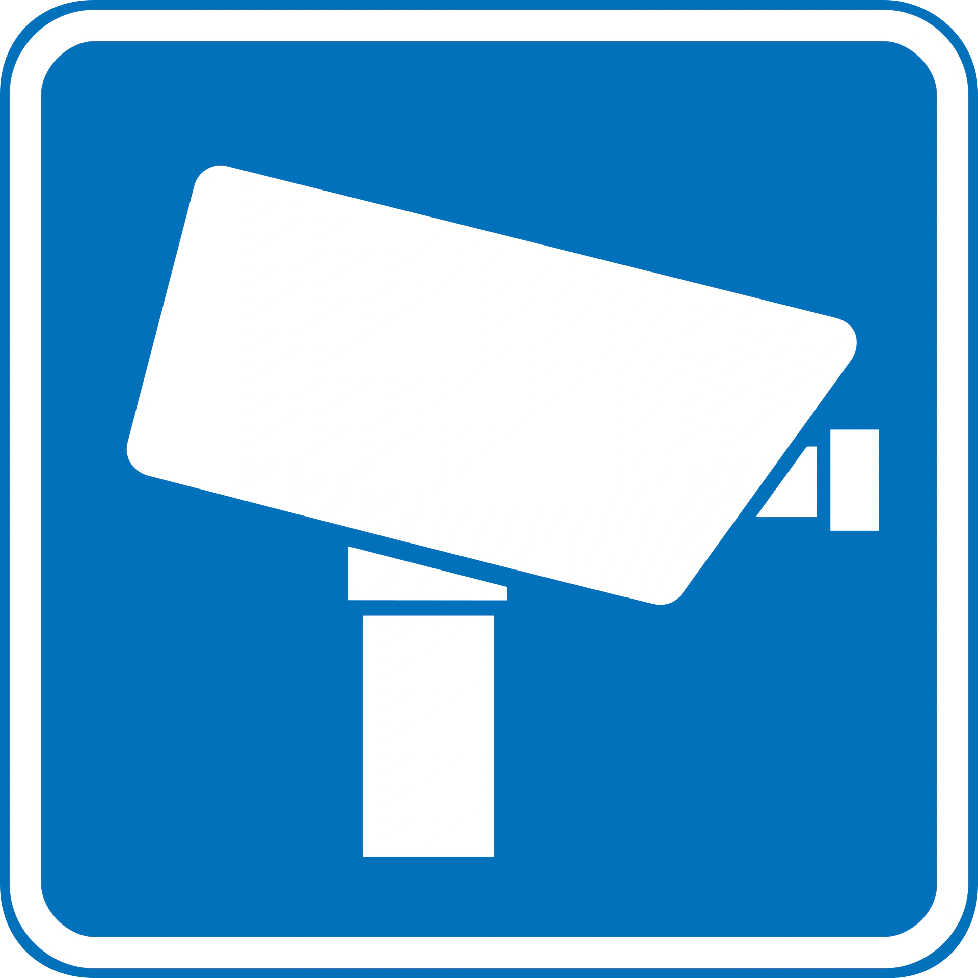 E93 - Videoüberwachung Verkehrsschild