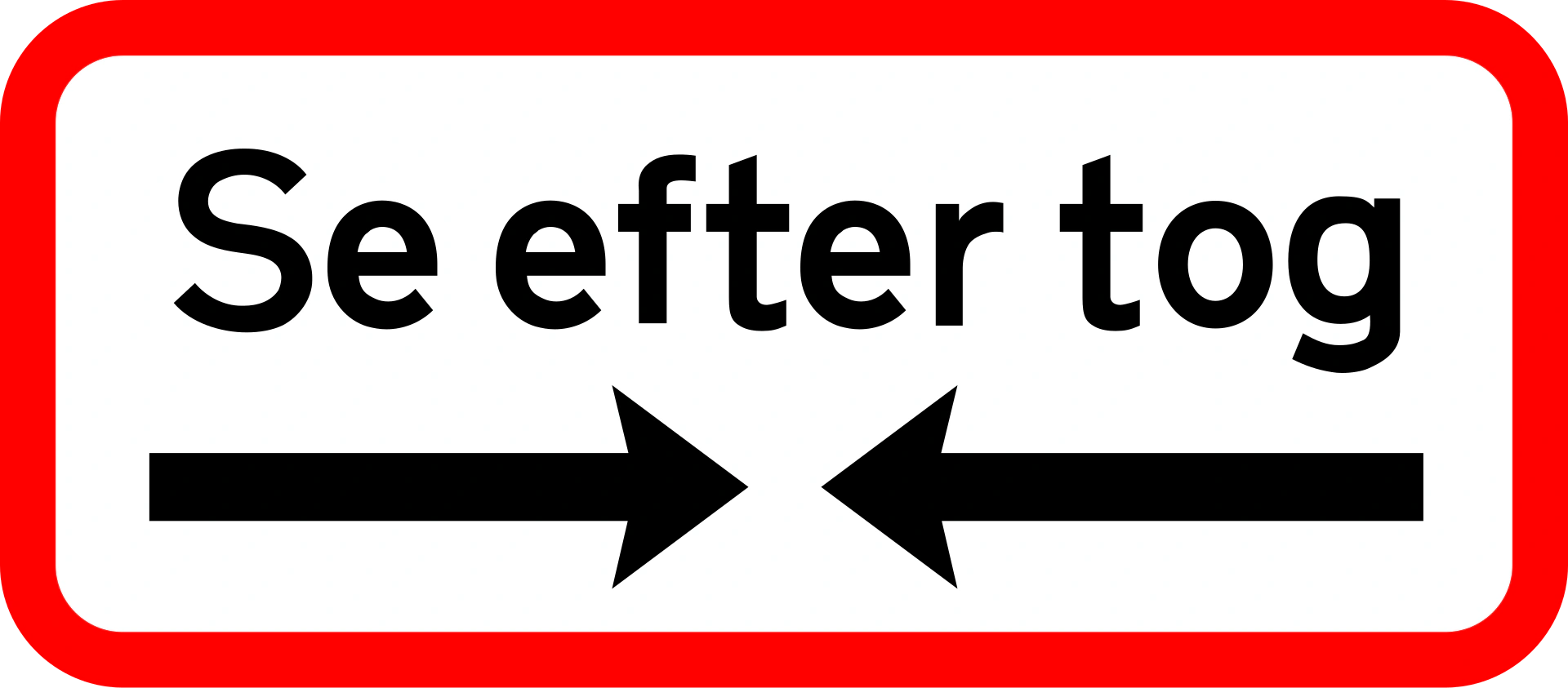 UA72 - Achtung Bahnübergang Verkehrsschild