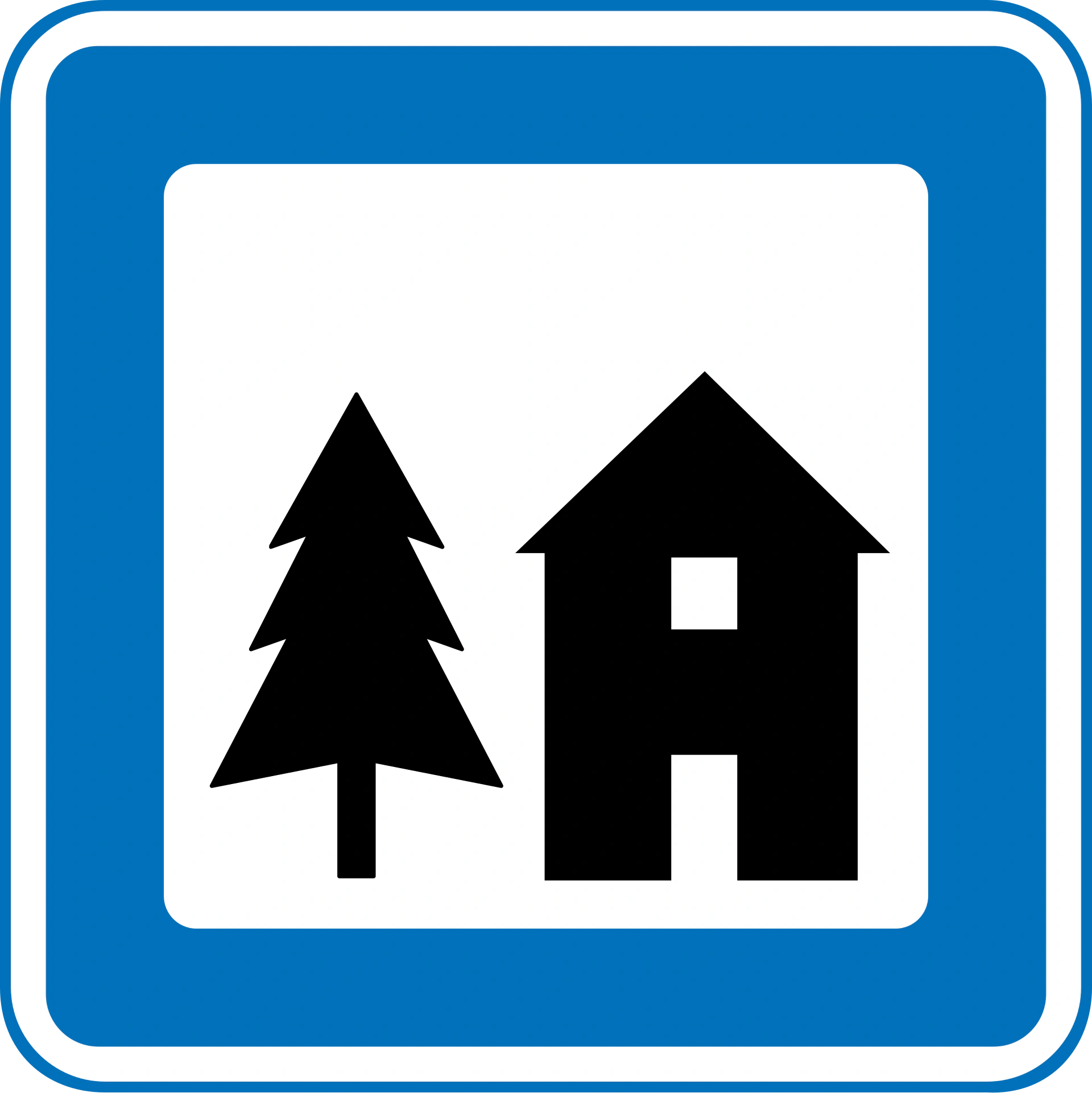 M41 - Jugendherberge Verkehrsschild
