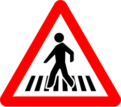 P-20b - Fußgängerüberweg Verkehrsschild