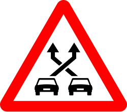 P-35 - Geflochtene Kreuzung Verkehrsschild