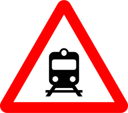 P-8 - Bahnübergang ohne Schranken Verkehrsschild