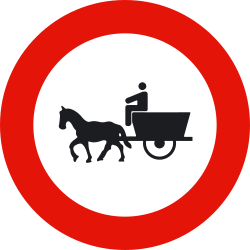 R-113 - Keine Fuhrwerke Verkehrsschild