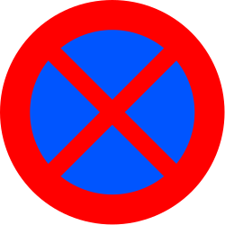 R-307 - Halte- und Parkverbot Verkehrsschild