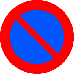 R-308 - Parkverbot Verkehrsschild