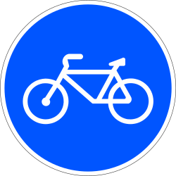 R-407a - Segnale stradale Strada per ciclisti
