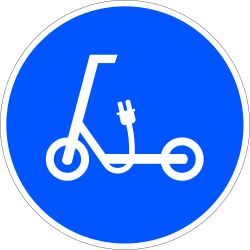 R-420 - Segnale stradale Strada per dispositivi di mobilità personale