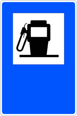 S-105 - Hotel oder Motel Verkehrsschild