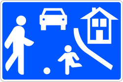 S-28 - sinal de trânsito Zona residencial