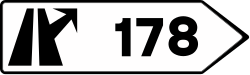 S-341 - Panneau routier Panneaux d'indication de sortie immédiate vers route conventionnelle