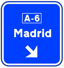 S-354 - Panneau routier Signalisation routière, sur route conventionnelle. Sortie immédiate vers voie rapide ou voie express