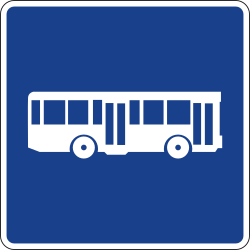 S-51 - Busspur Verkehrsschild