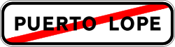 S-510 - Ausfahrt aus der Stadt Verkehrsschild