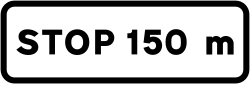 S-840 - Panneau routier Panneau de présignalisation STOP