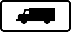 S-880 - Panneau routier Panneau d'application de panneau à des véhicules spécifiques