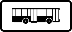 S-880c - Panneau routier Panneau d'application aux bus