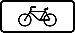 S-880d - Panneau routier Signalisation applicable aux cycles