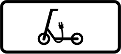 S-880e - Panneau routier Panneau d'application de la signalisation pour trottinettes électriques