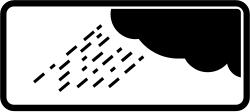 S-890b - Panneau routier Panneau S-890b : Signalisation en cas de pluie