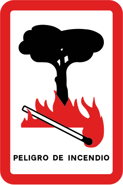 S-900 - Brandgefahr Verkehrsschild
