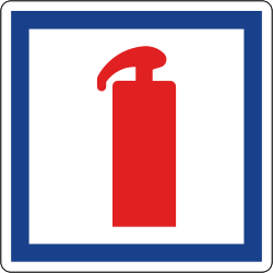 S-910 - Feuerlöscher Verkehrsschild