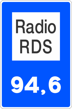 S-950 - Radiofrequenz spezifischer Straßenauskunftssender Verkehrsschild
