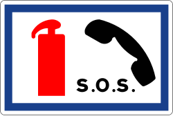 S-970 - Standort von Feuerlöschern und Notruftelefonen Verkehrsschild