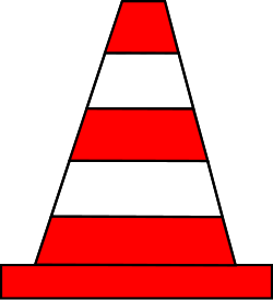 TB-6 - sinal de trânsito Cône de Trânsito