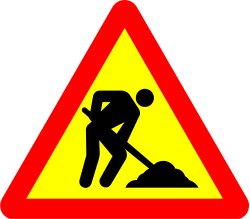 TP-18 - Baustelle Verkehrsschild