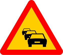 TP-31 - Stau Verkehrsschild