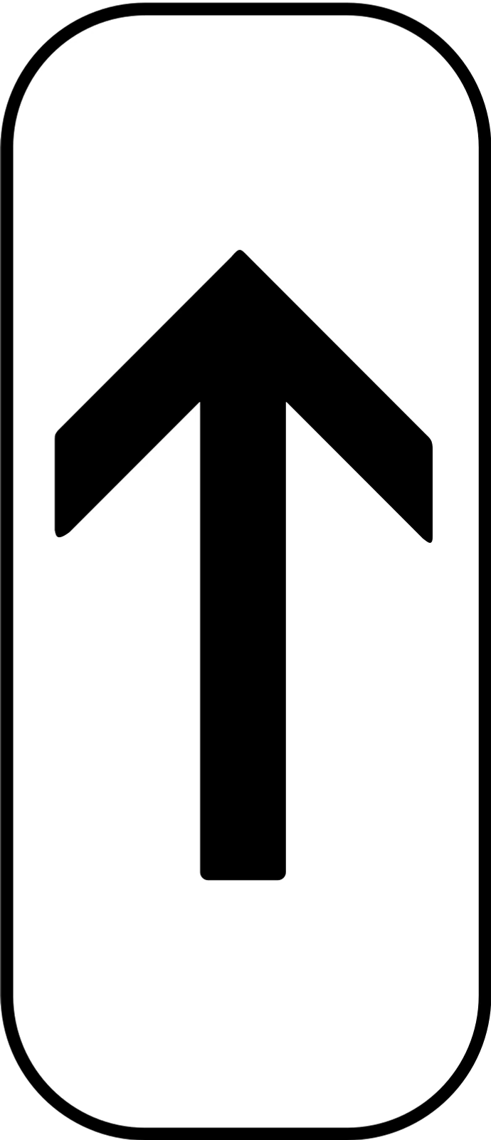 M8a - Panneau routier Début