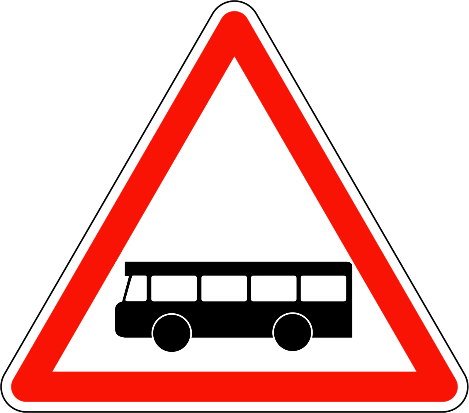 A9a - Panneau routier Passages de bus à venir