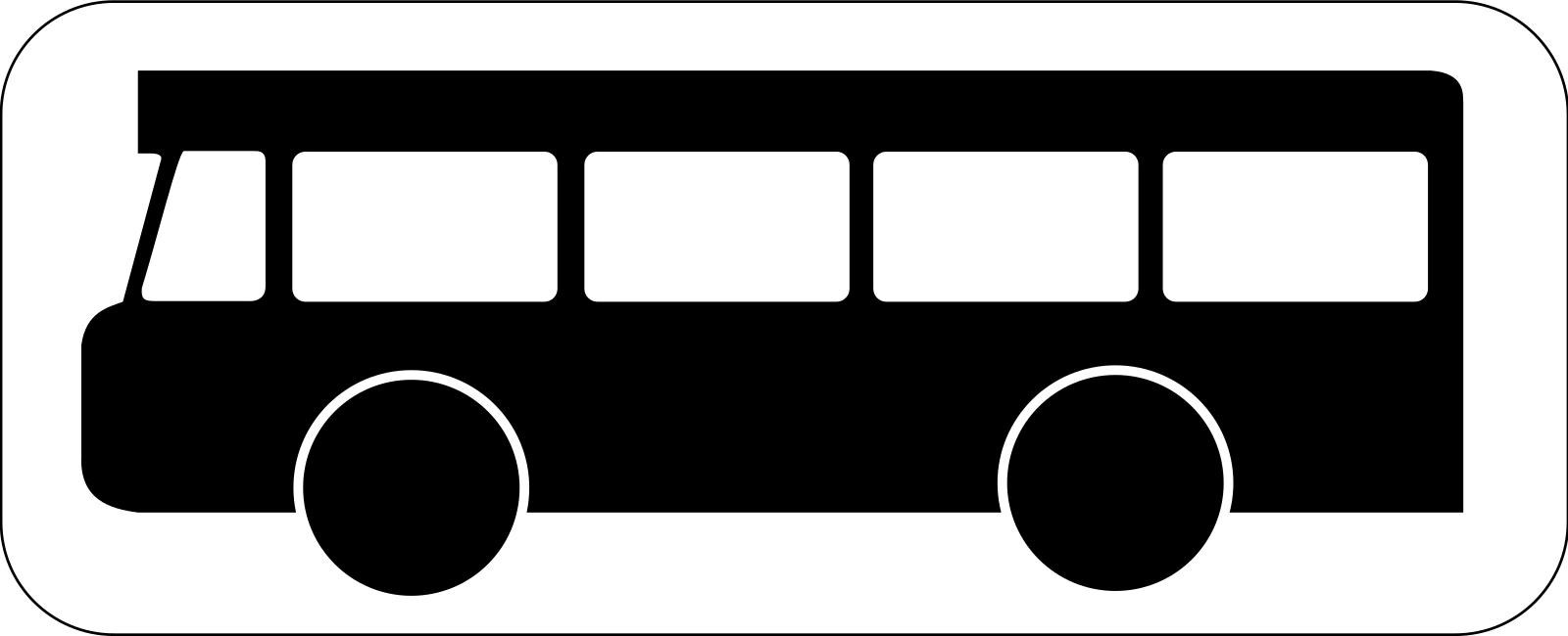 M4b - Panneau routier Bus