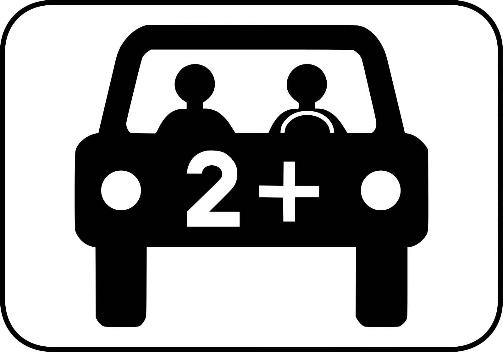 M6k - Panneau routier Covoiturage