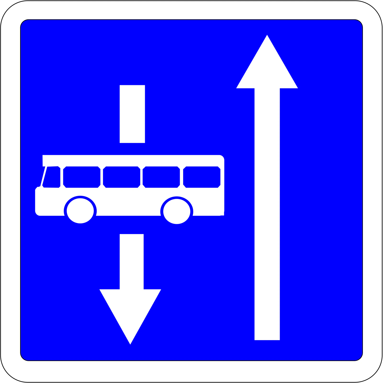 C24a-3 - Panneau routier Piste cyclable à contresens