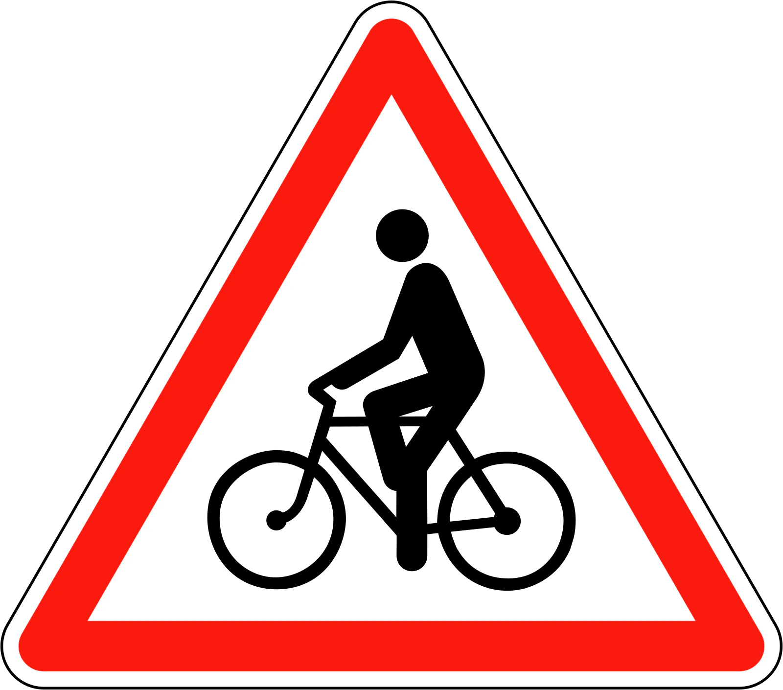 A21 - Panneau routier Cyclistes