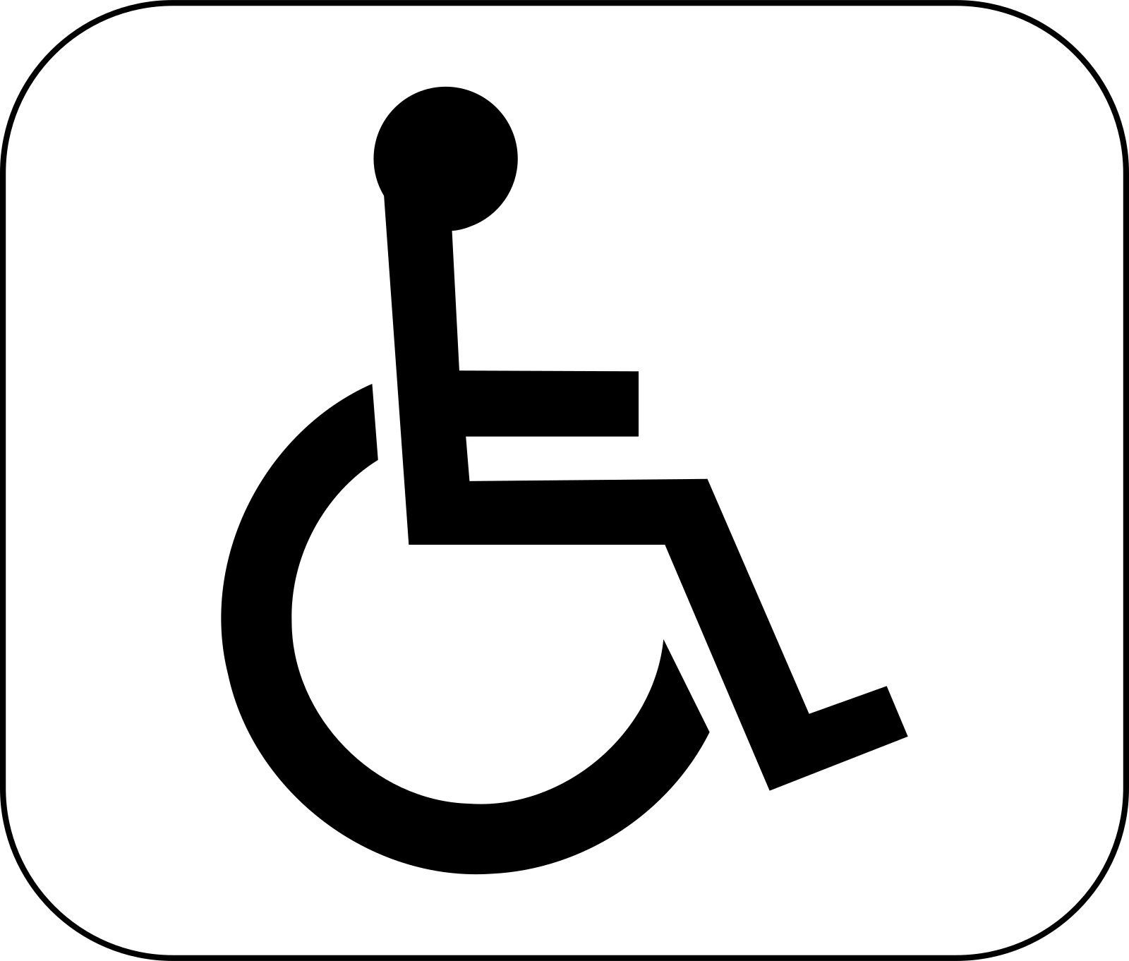 M4n - Panneau routier Handicapés