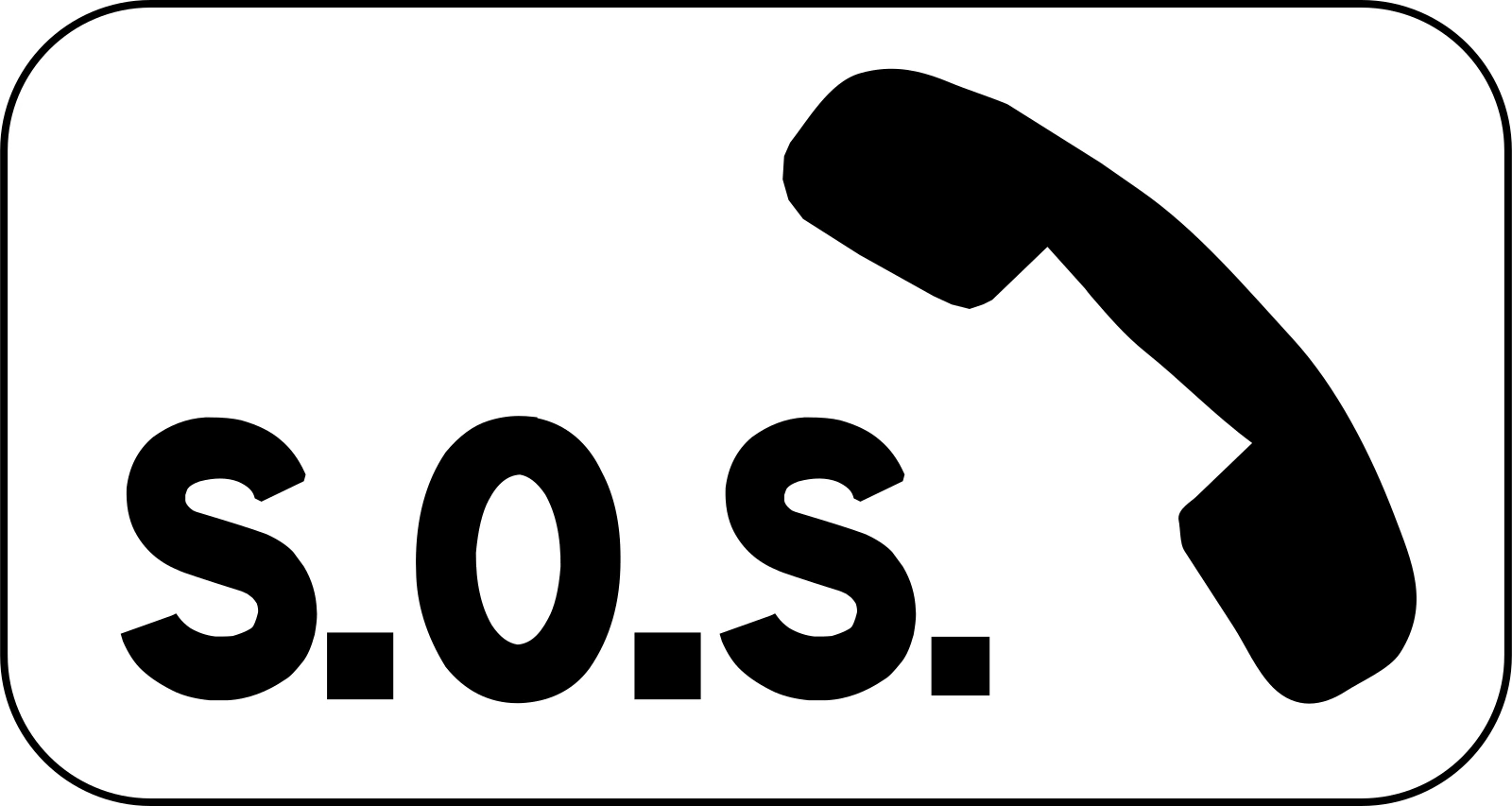 M9e - Panneau routier Téléphone d'urgence