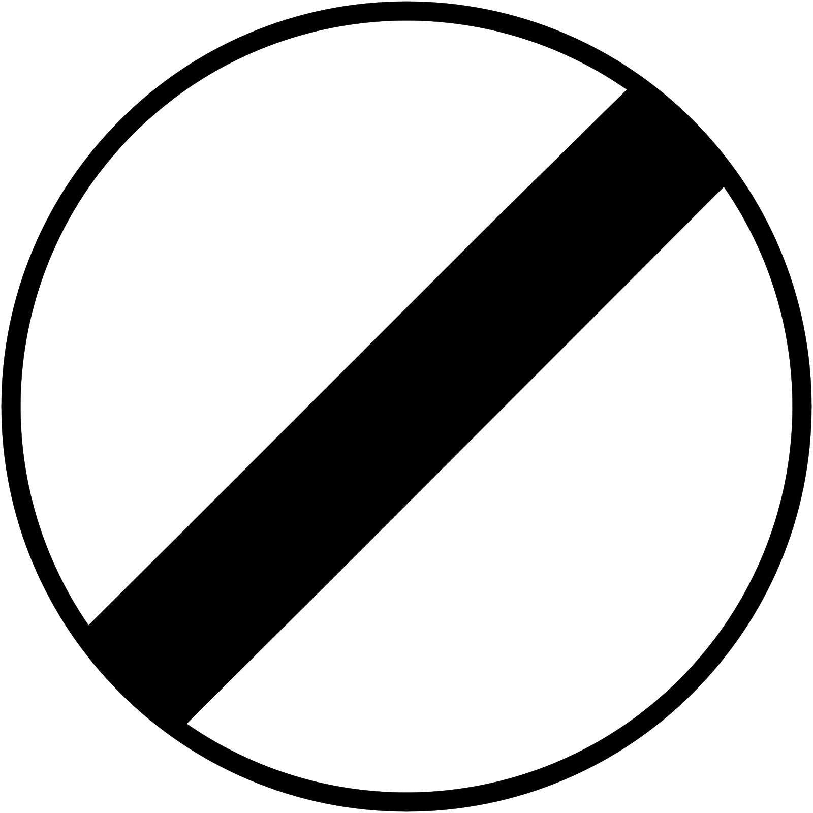 B31 - Panneau routier Fin de restriction