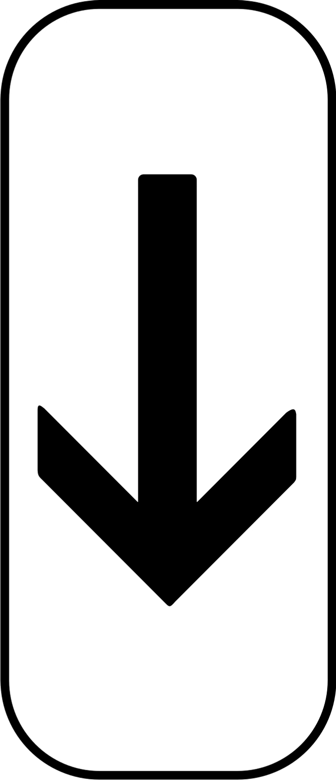 M8b - Panneau routier Fin