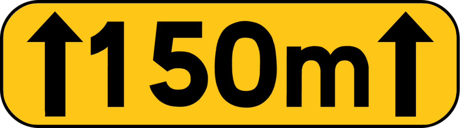 KM2 - Panneau routier Distance