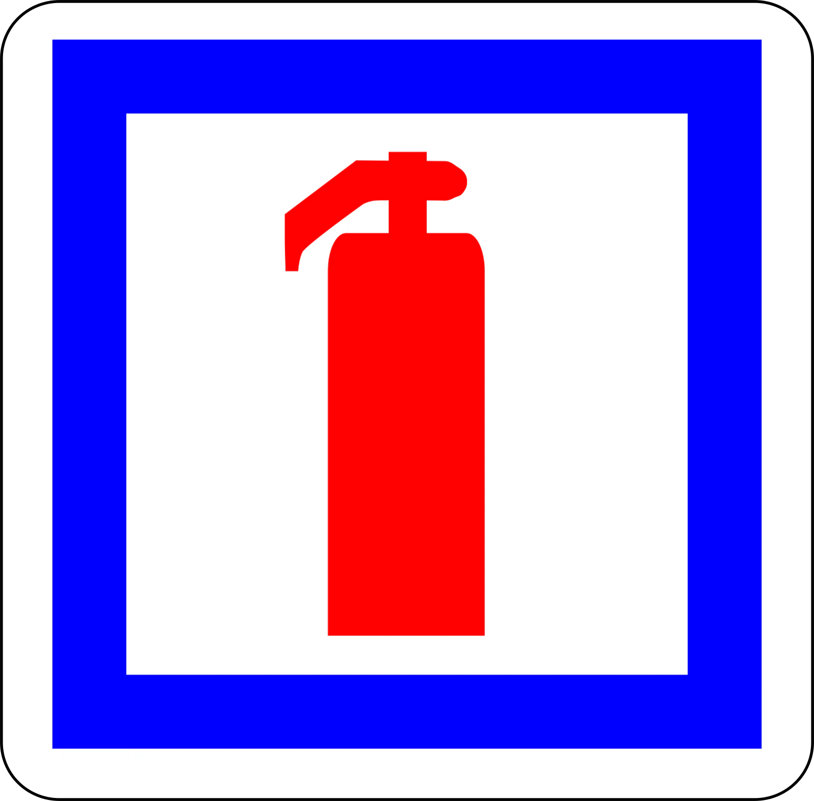 CE29 - Panneau routier Extincteur