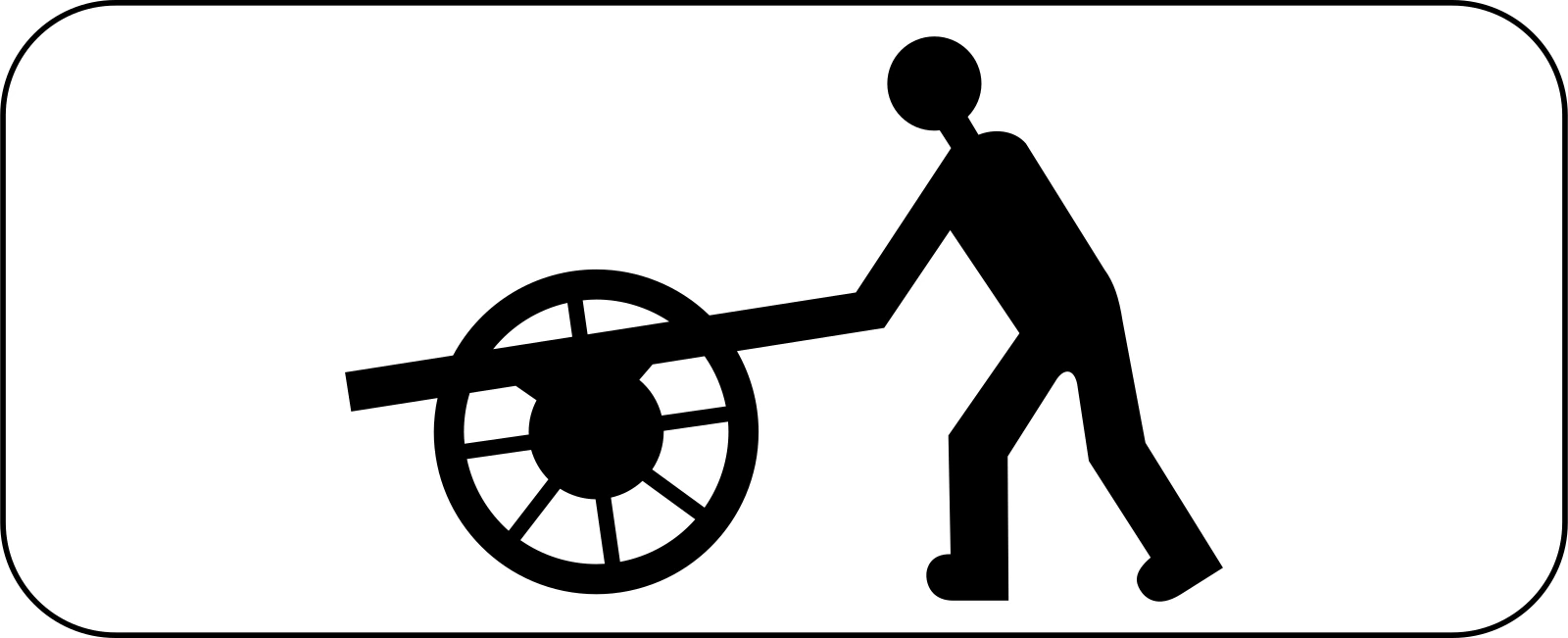 M4t - Panneau routier Chariots à main